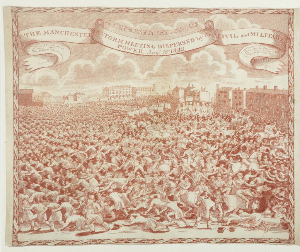 Peterloo 1819 commemorative handkerchief @ People's History Museum