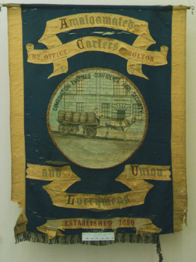 banner, Amalgamated Carters and Lurrymens Union [NMLH.1990.25.1] (image/jpeg)