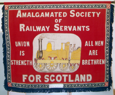 banner, Amalgamated Society of Railway Servants for Scotland [Replica] [NMLH.1993.735] (image/jpeg)
