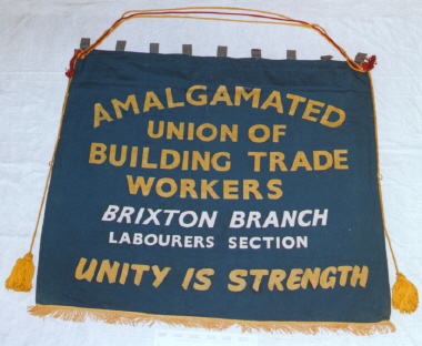 banner, Amalgamated Union of Building Trade Workers [NMLH.1993.558] (image/jpeg)