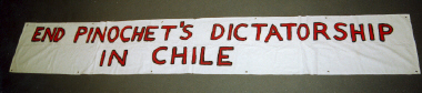 banner, End Pinochet's Dictatorship [NMLH.1992.409.34] (image/jpeg)