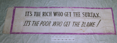 banner, Surtax Campaign [NMLH.1993.609] (image/jpeg)