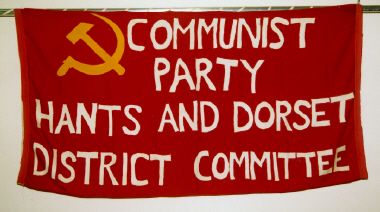 banner, Communist Party Hants and Dorset District Committee [NMLH.1994.168.287] (image/jpeg)