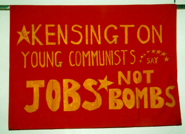 banner, Kensington Young Communists [NMLH.1994.168.299] (image/jpeg)