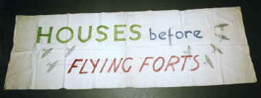 banner, Houses Before Flying Forts [NMLH.1995.1.5] (image/jpeg)