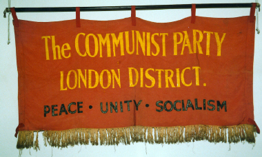 banner, The Communist Party, London District [NMLH1994.168.288] (image/jpeg)