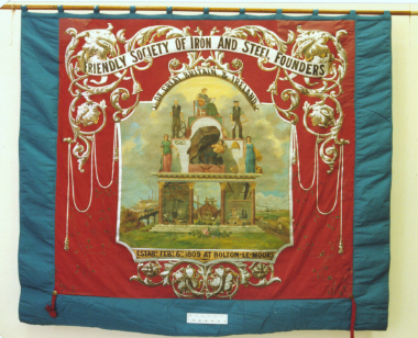 banner, Friendly Society of Iron and Steel Founders [NMLH1993.597] (image/jpeg)