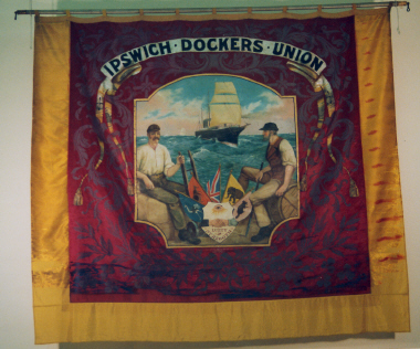 banner, Ipswich Dockers Union [NMLH1993.581] (image/jpeg)