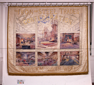 banner, Iron and Steel Trades Confederation [NMLH1990.72] (image/jpeg)