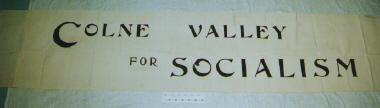 banner, Colne Valley for Socialism [NMLH1993.567] (image/jpeg)