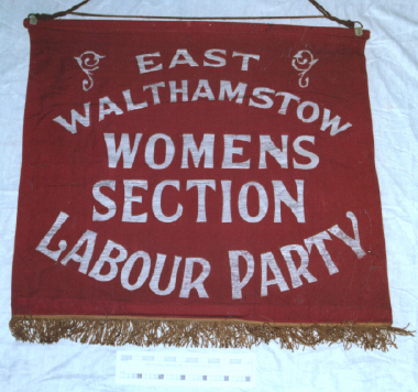 banner, East Walthamstow Labour Party, Women's Section [NMLH.1993.613] (image/jpeg)