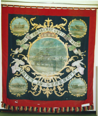 banner, Mersey Quay and Railway Carters Union [NMLH.1993.590] (image/jpeg)