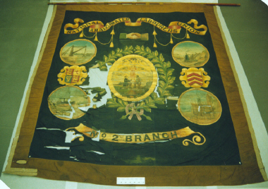 banner, National Amalgamated Labourers' Union No. 2 Branch [NMLH.1993.626] (image/jpeg)