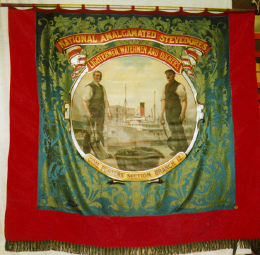 banner, National Amalgamated Stevedores, Lightermen, Watermen and Dockers, Coal Porters' Section Branch 12 [NMLH.1993.687] (image/jpeg)