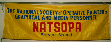 banner, NATSOPA Preston Branch [NMLH.1995.33] (image/jpeg)
