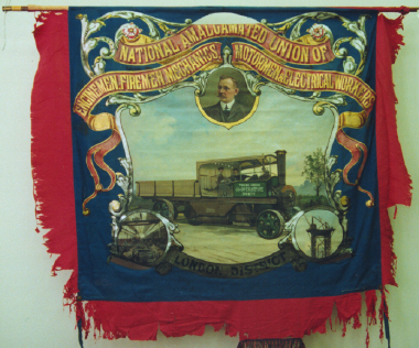 banner, National Amalgamated Union of Enginemen, Firemen, Mechanics, Motormen & Electrical Workers [NMLH.1993.587] (image/jpeg)