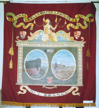 banner, National Amalgamated Union of Labourers Great Britain & Ireland No 1 Branch [NMLH.1993.627] (image/jpeg)