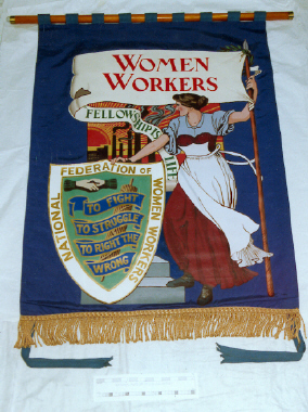 banner, modern replica] National Federation of Women Workers [NMLH.1995.595] (image/jpeg)