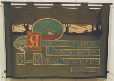 banner, National Union of Agricultural Labourers and Rural Workers [NMLH.1993.543] (image/jpeg)