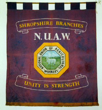 banner, National Union of Agricultural Workers, Shropshire [NMLH.1993.761] (image/jpeg)