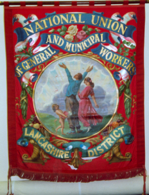 banner, National Union of General and Municipal Workers, [NMLH.1993.720] (image/jpeg)