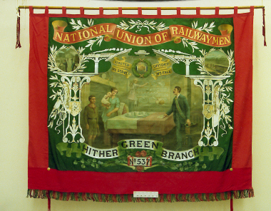 banner, National Union of Railwaymen, Hither Green Branch [NMLH.1993.655] (image/jpeg)