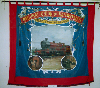 banner, National Union of Railwaymen, Kentish Town [NMLH.1993.645] (image/jpeg)