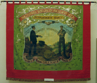 banner, National Union of Railwaymen, Rickmansworth [NMLH.1993.650] (image/jpeg)