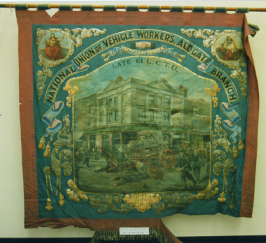 banner, National Union of Vehicle Workers, Aldgate Branch [NMLH.1993.707] (image/jpeg)