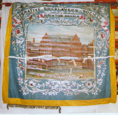 banner, Operative Bricklayers Society [NMLH.1993.554] (image/jpeg)