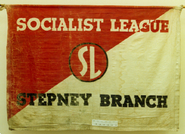 banner, Socialist League, Stepney Branch [NMLH.1993.729] (image/jpeg)