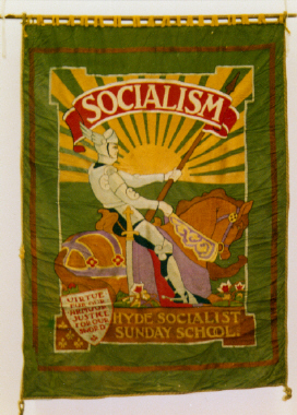 banner, Hyde Socialist Sunday School [NMLH.1993.674] (image/jpeg)