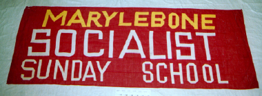 banner, Marylebone Socialist Sunday School [NMLH.1993.678] (image/jpeg)