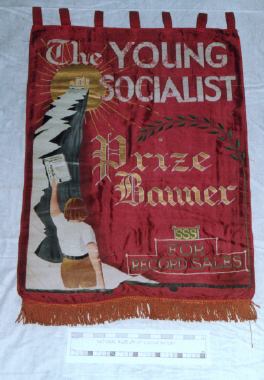 banner, [ The Young Socialist ] [NMLH.1993.679] (image/jpeg)