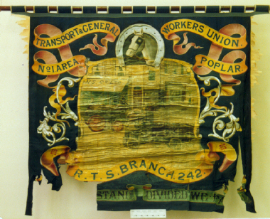 banner, Transport and General Workers' Union, Poplar [NMLH.1993.700] (image/jpeg)