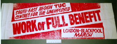 banner, Trades Union Congress, Unemployment [NMLH.1990.73] (image/jpeg)
