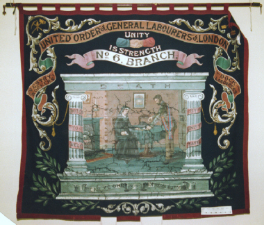 banner, United Order of General Labourers of London [NMLH.1993.600] (image/jpeg)