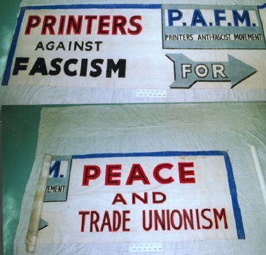 banner, Printers Against Fascism [NMLH.1993.665] (image/jpeg)