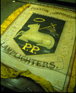 banner, Preston Corporation Lamplighters [prsmg: 1994.190] (image/bmp)