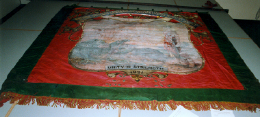 banner, National Builders' Labourers and Constructional Workers Society. Edmonton Branch. [NMLH. 1998. 26. 2] (image/jpeg)