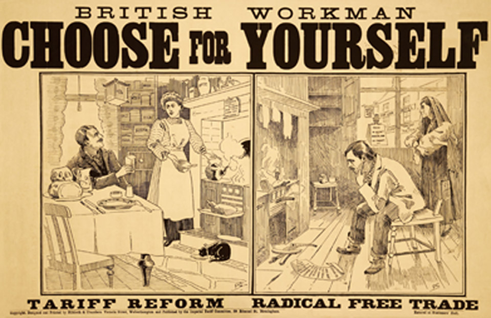 poster Conservative Party. British Workman Choose For Yourself (image/jpeg)