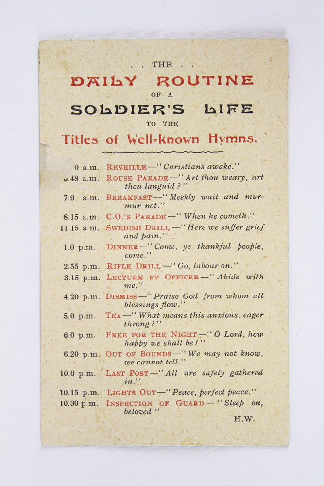 The Daily Routine of a Soldier's Life (image/jpeg)