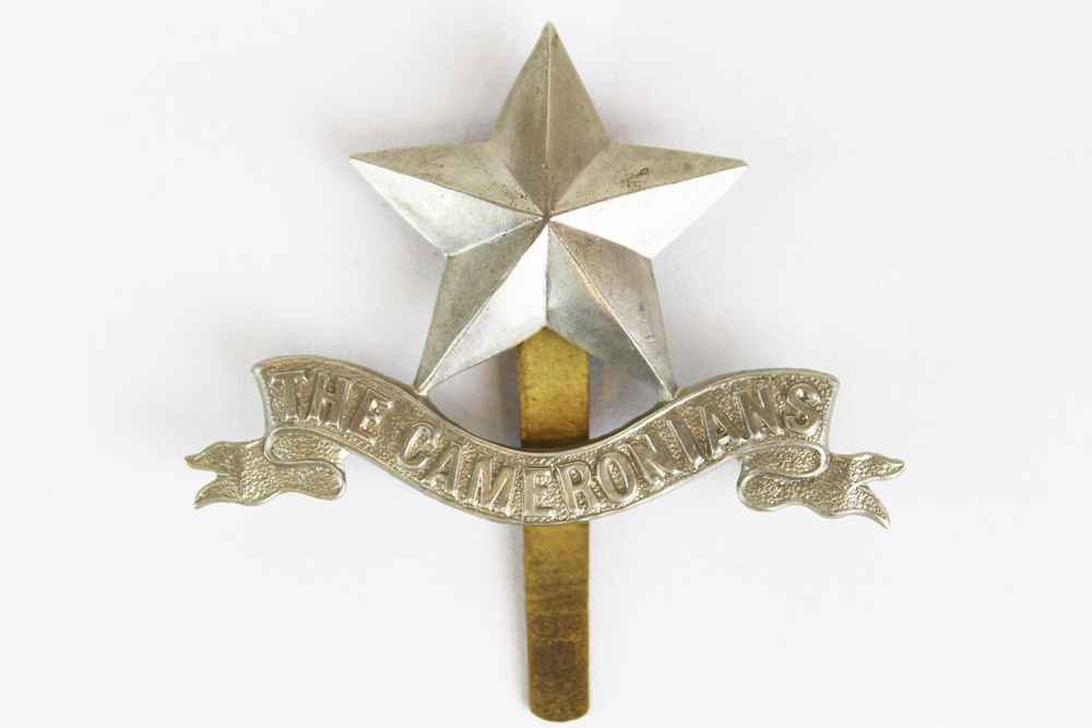 NMLH.1993.68.3 -The Cameronians regimental badge (image/jpeg)