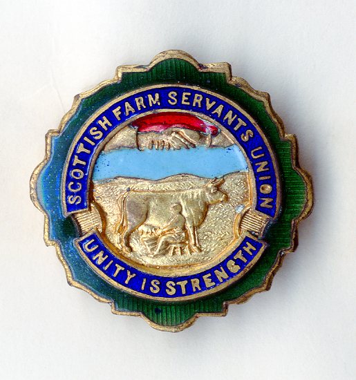 Scottish Farm Servants Union badge (image/jpeg)
