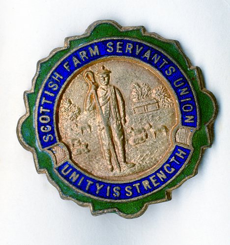 Scottish Farm Servants Union badge (image/jpeg)