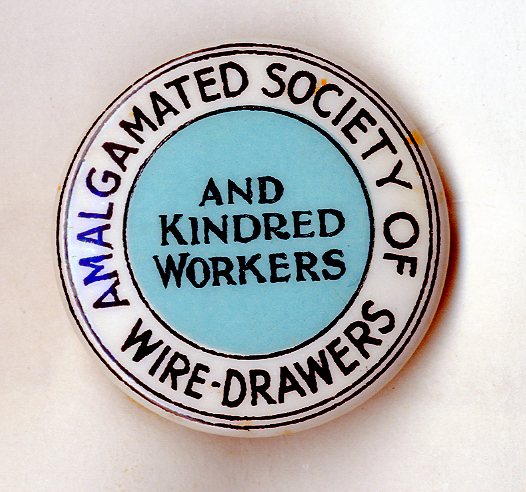 Amalgamated Society of Wire Drawers and Kindered Workers badge (image/jpeg)