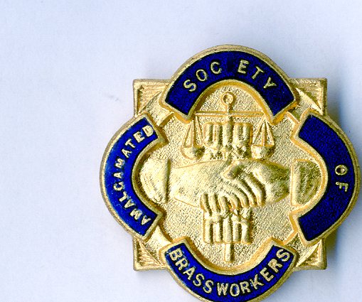 Amalgamated Society of Brassworkers badge (image/jpeg)