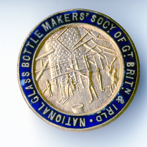 National Glass Bottlemakers Society badge (image/jpeg)