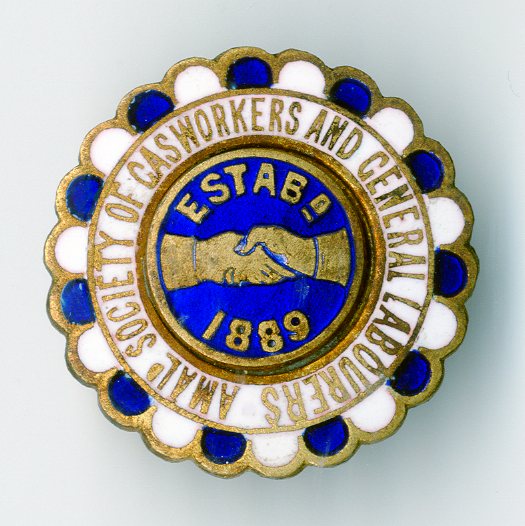 Amalgamated Society of Gas Municipal and General Workers badge (image/jpeg)