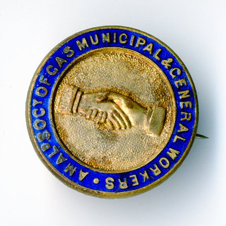 Amalgamated Society of Gas Municipal and General Workers badge (image/jpeg)